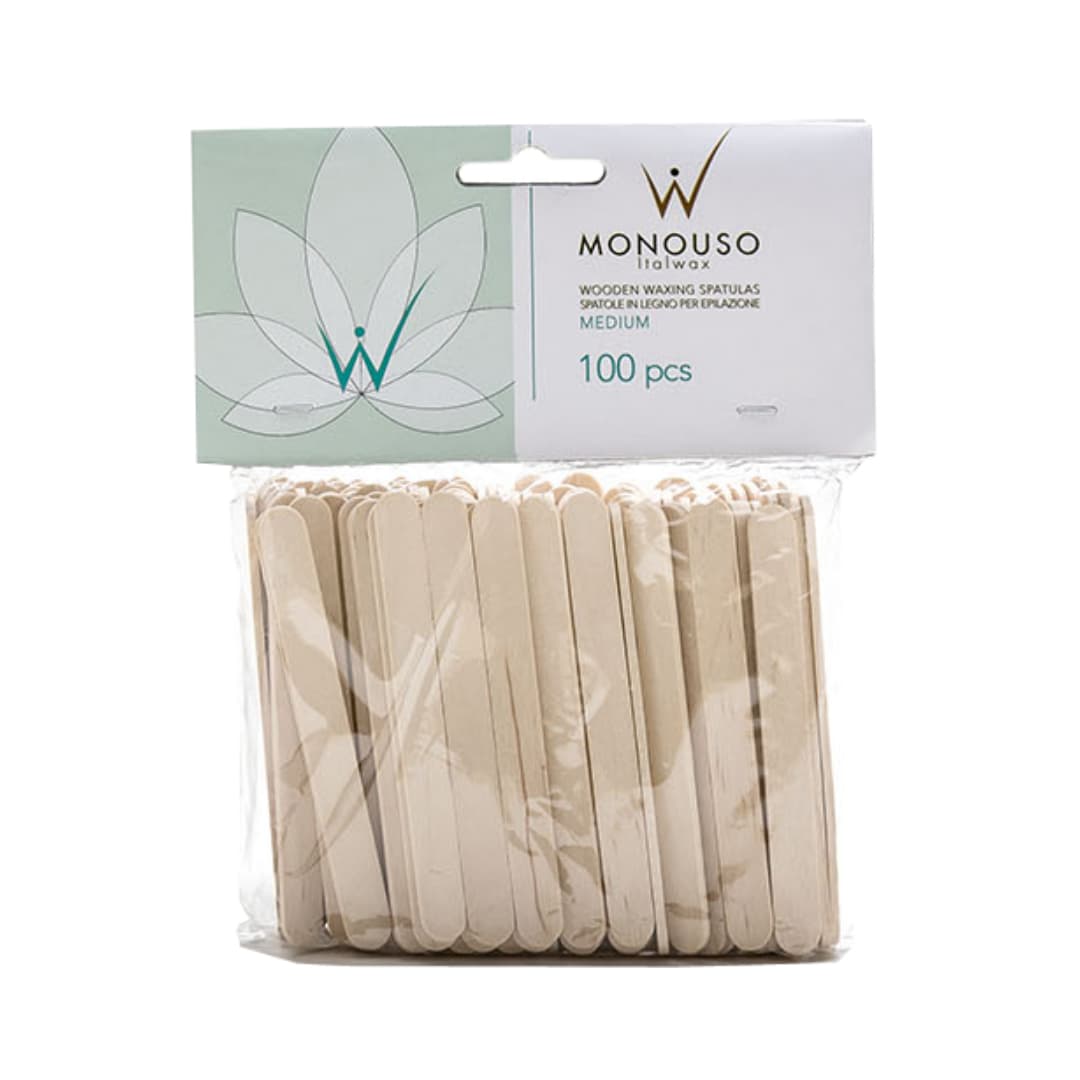 Шпатели деревянные ItalWax Средние узкие 10*114 мм 100 шт