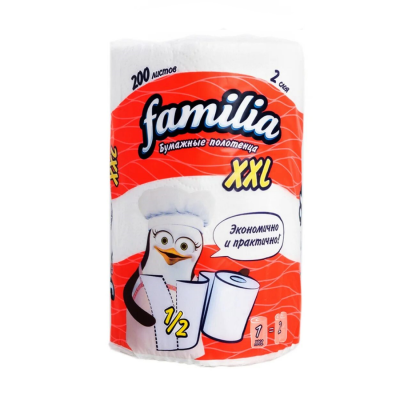 Бумажные полотенца Familia XXL 2 слоя