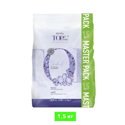 Воск для депиляции пленочный ItalWax Top Line Orchid Орхидея Master Pack в гранулах 1500 г
