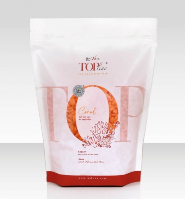 Воск для депиляции пленочный ItalWax Top Line Coral Коралл в гранулах 750 г