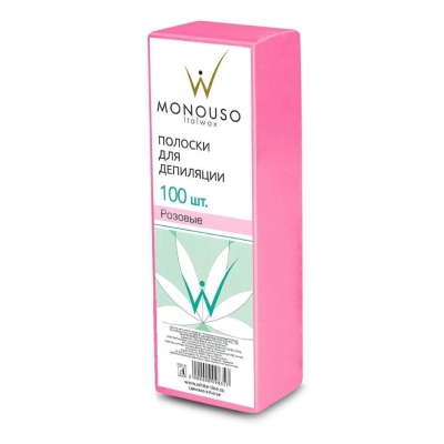 Полоски для депиляции ItalWax Monouso Розовые 70*200 мм 100 шт