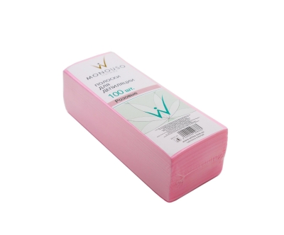 Полоски для депиляции ItalWax Monouso Розовые 70*200 мм 100 шт