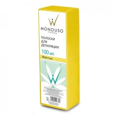 Полоски для депиляции ItalWax Monouso Желтые 70*200 мм 100 шт